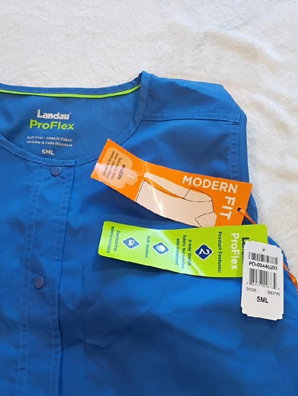 Landau ProFlex Scrub Top - Royal Blue